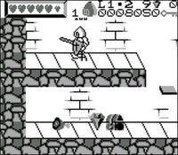 Wizards and Warriors X - Fortress of Fear sur Nintendo Game Boy